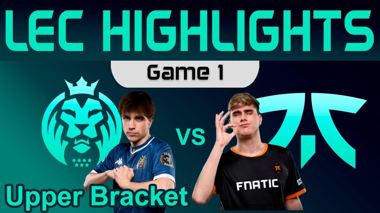 MDK vs FNC Game 1 Highlights LEC Winter Playoffs Round 1 2024 MAD Lions KOI vs Fnatic by Onivia thumbnail