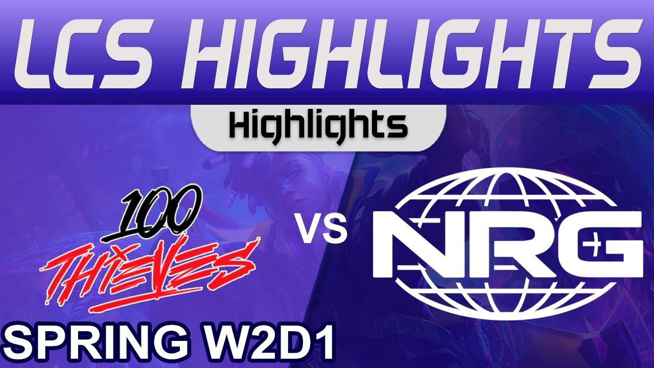 100 vs NRG Highlights LCS Spring Season 2024 W2D1 100 Thieves vs NRG by Onivia thumbnail