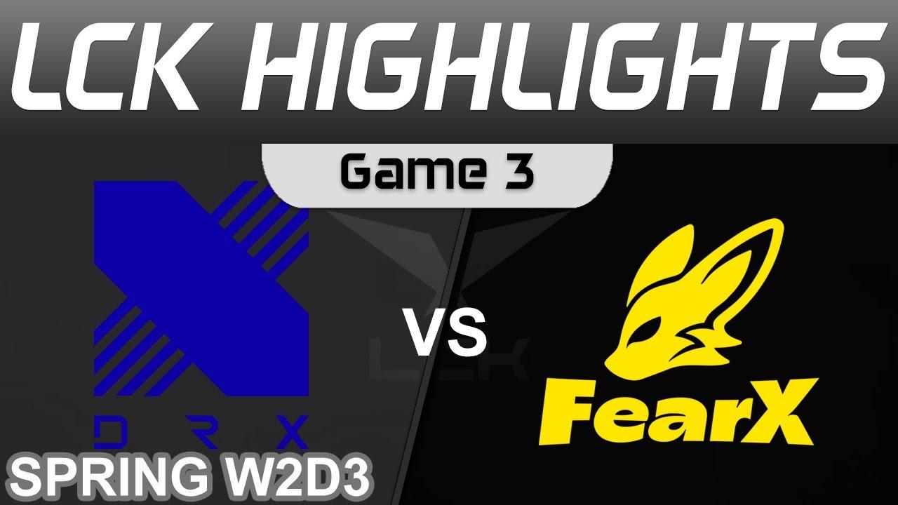 DRX vs FOX Highlights Game 3 LCK Spring Season 2024 DRX vs FearX by Onivia thumbnail