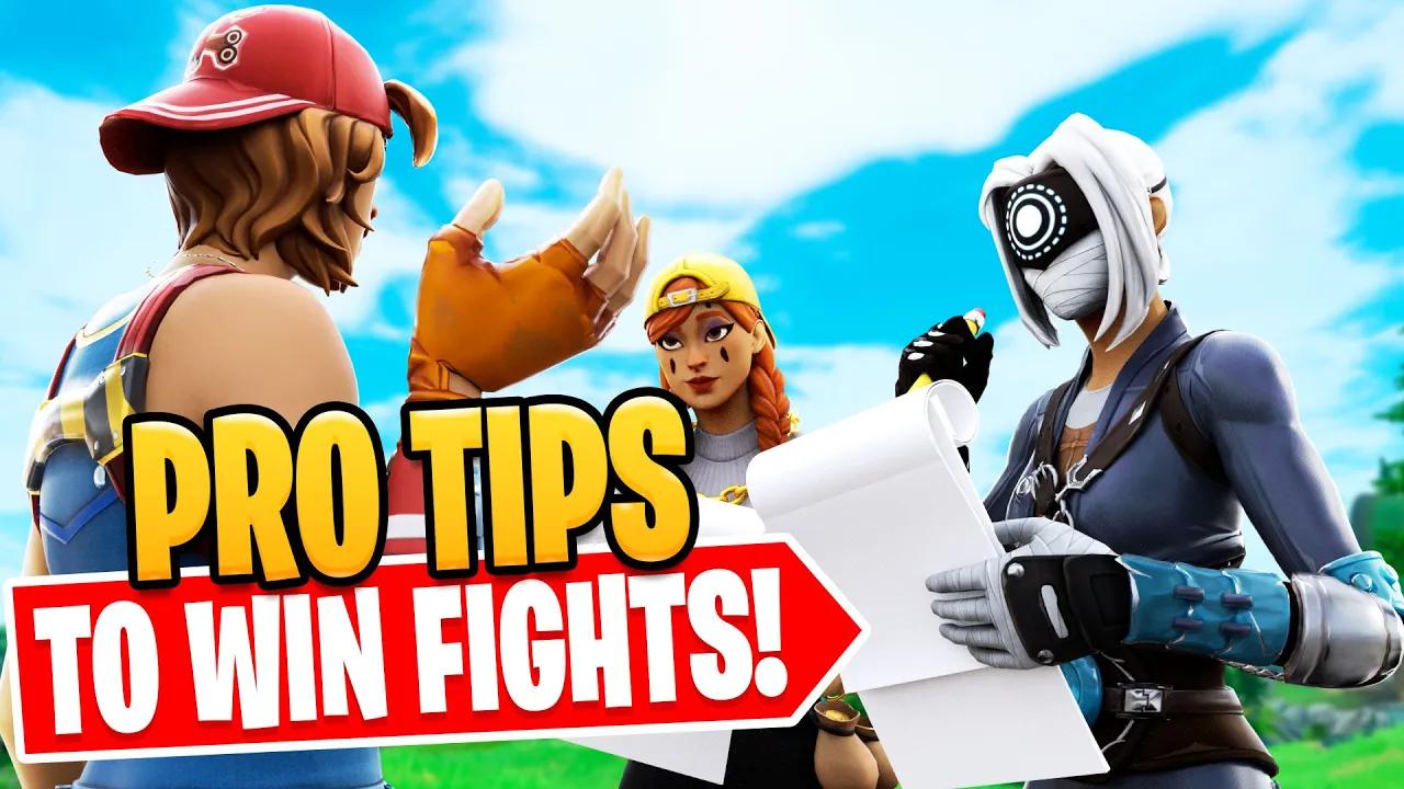 11 OVERPOWERED Tips To Win Fights Like A Pro! (ft. Reet, Furious, Clix)  - Fortnite Tips & Tricks thumbnail