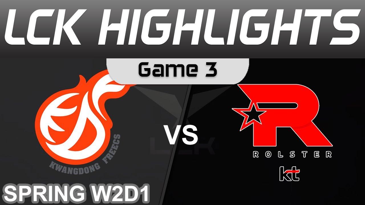 KDF vs KT Highlights Game 3 LCK Spring Season 2024 Kwangdong Freecs vs KT Rolster by Onivia thumbnail