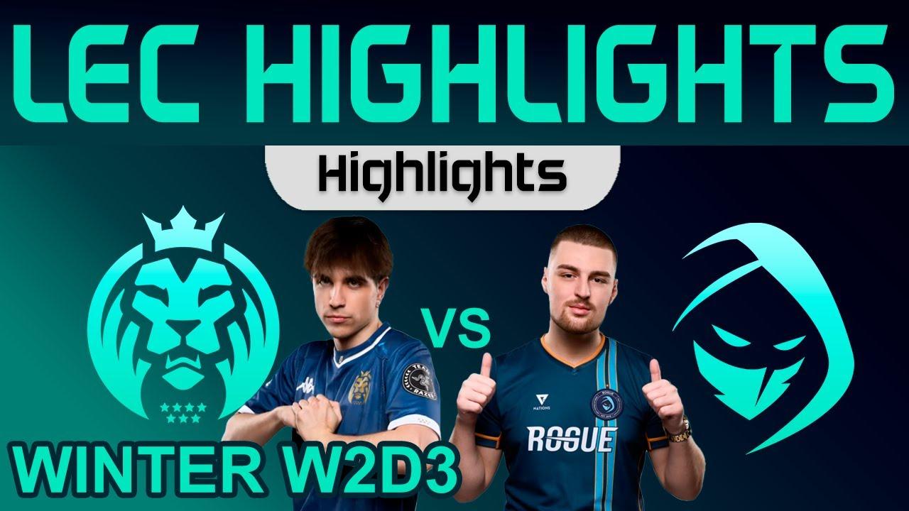 MDK vs RGE Highlights LEC Winter Season 2024 W2D3 MAD Lions KOI vs Rogue by Onivia thumbnail