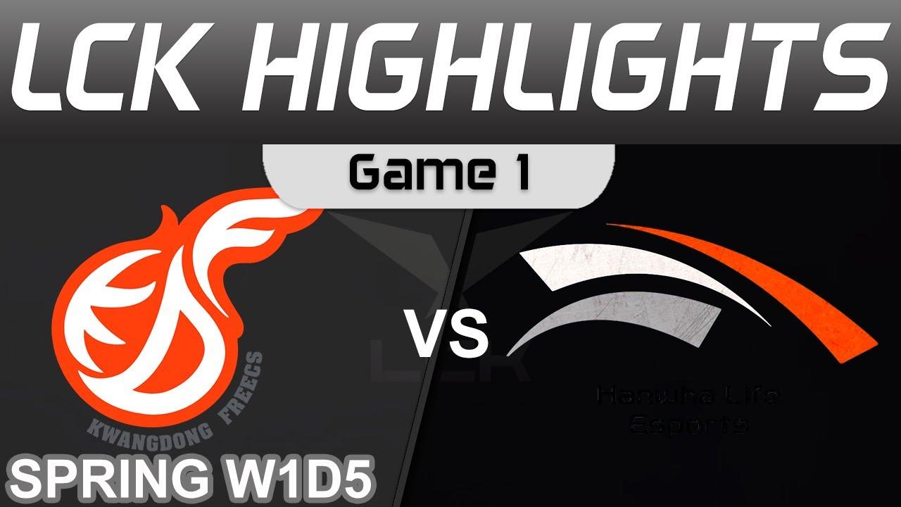 KDF vs HLE Highlights Game 1 LCK Spring Season Kwangdong Freecs vs Hanwha Life Esports by Onivia thumbnail