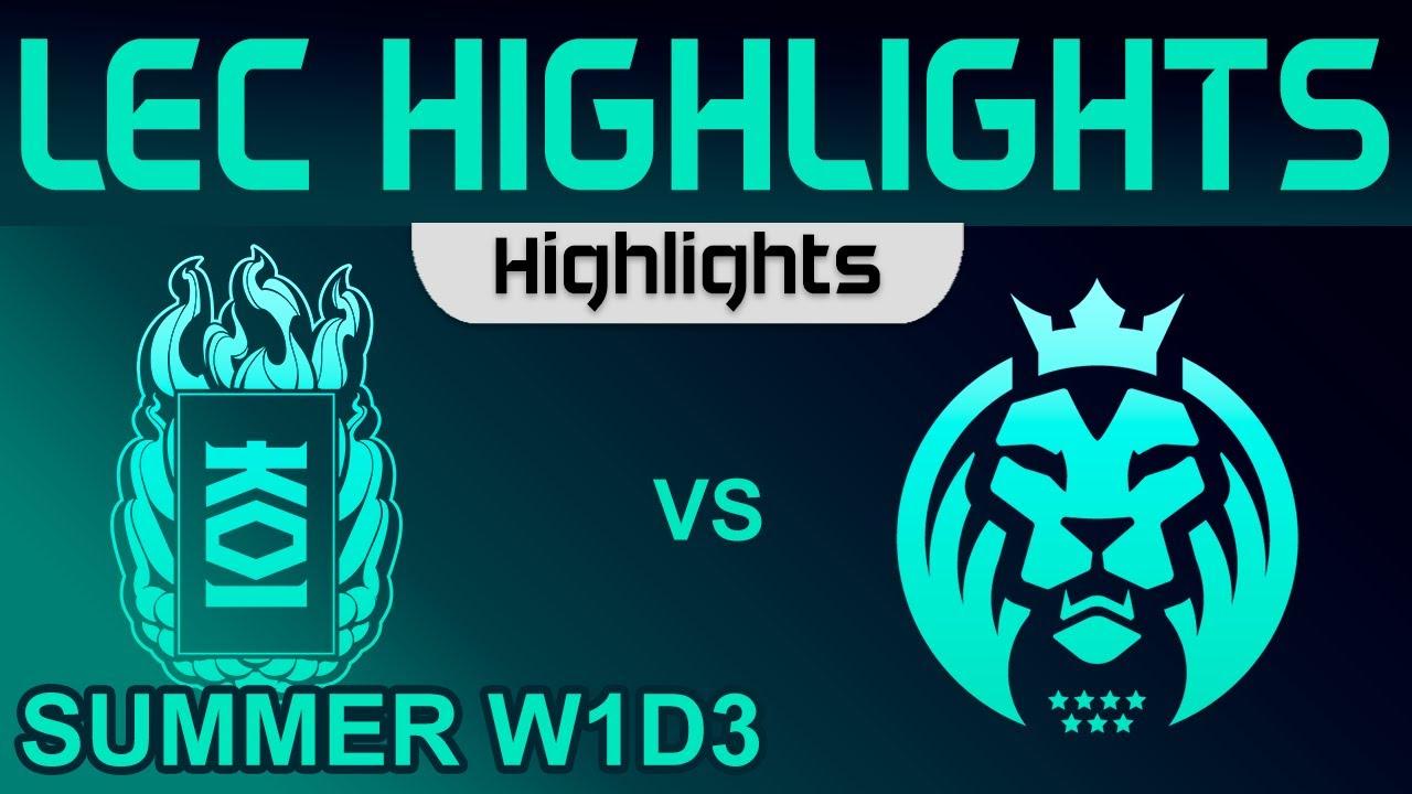 KOI vs MAD Highlights LEC Summer Season 2023 W1D3 KOI vs MAD Lions by Onivia thumbnail