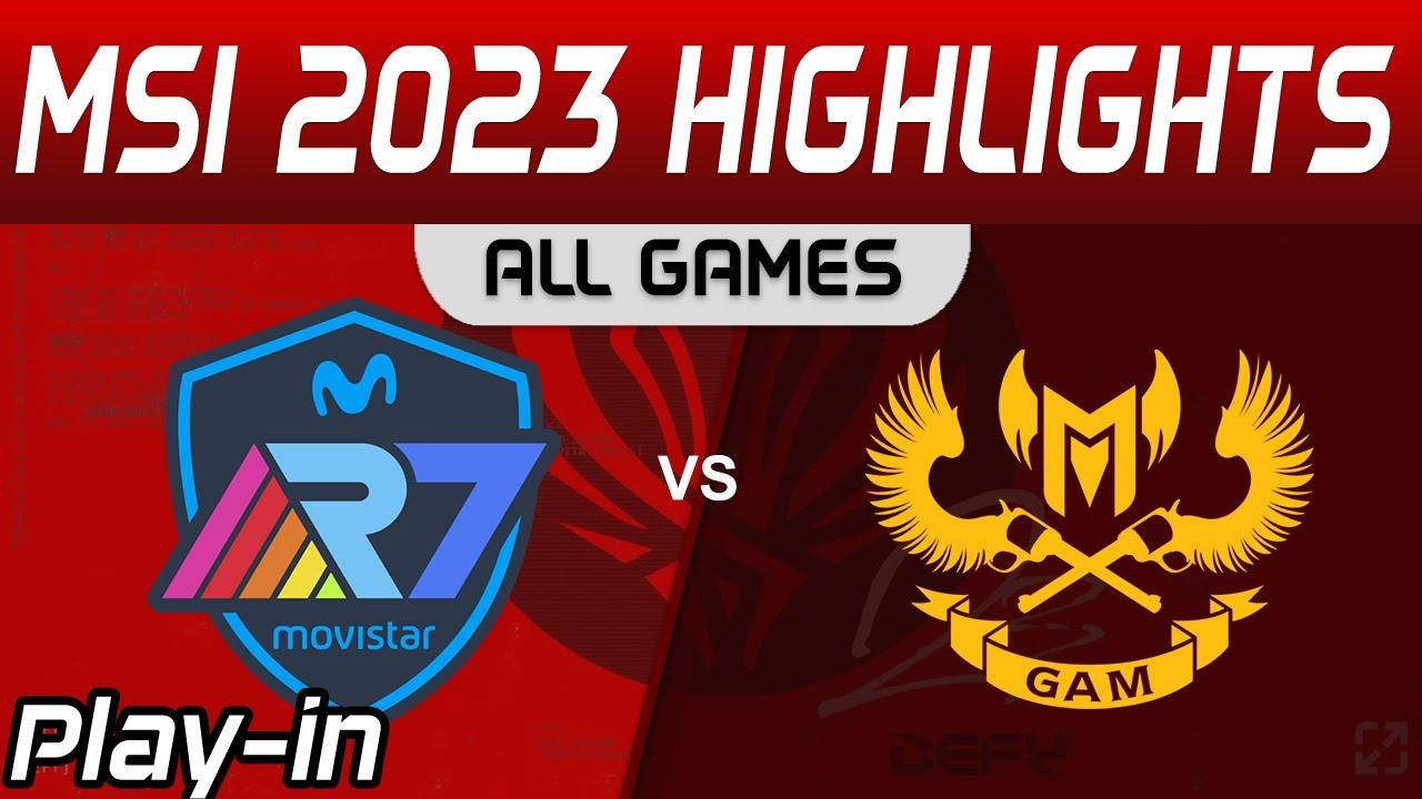 R7 vs GAM Highlights Game 3 Day 4 MSI 2023 Play IN Movistar R7 vs GAM Esports by Onivia thumbnail