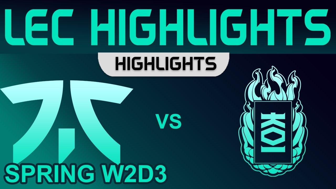 FNC vs KOI Highlights LEC Spring Season W2D3 2023 Fnatic vs KOI by Onivia thumbnail