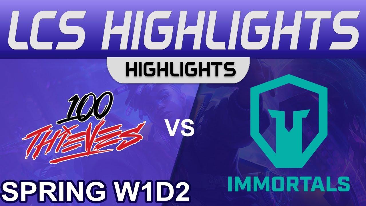 100 vs IMT Highlights LCS Spring Season 2023 W1D2 100 Thieves vs Immortals by Onivia thumbnail