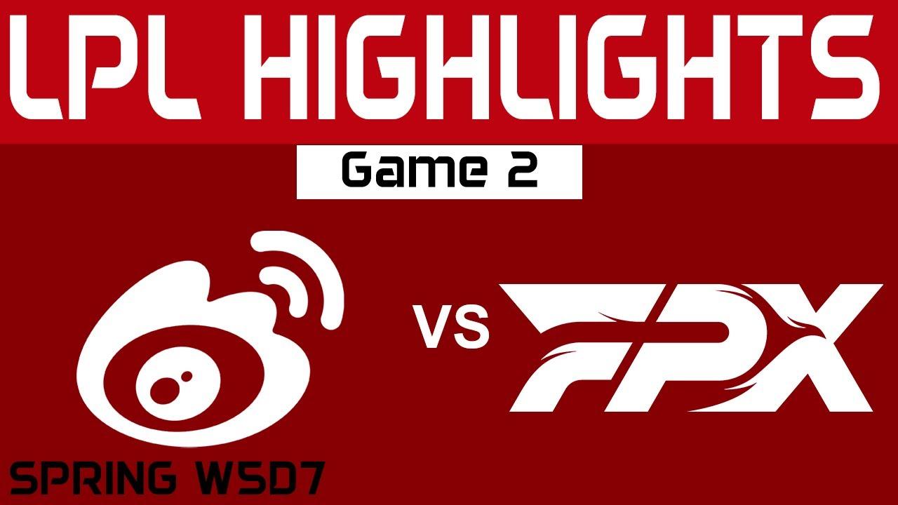 WBG vs FPX Highlights Game 2 LPL Spring Split 2024 Weibo Gaming vs FunPlus Phoenix by Onivia thumbnail