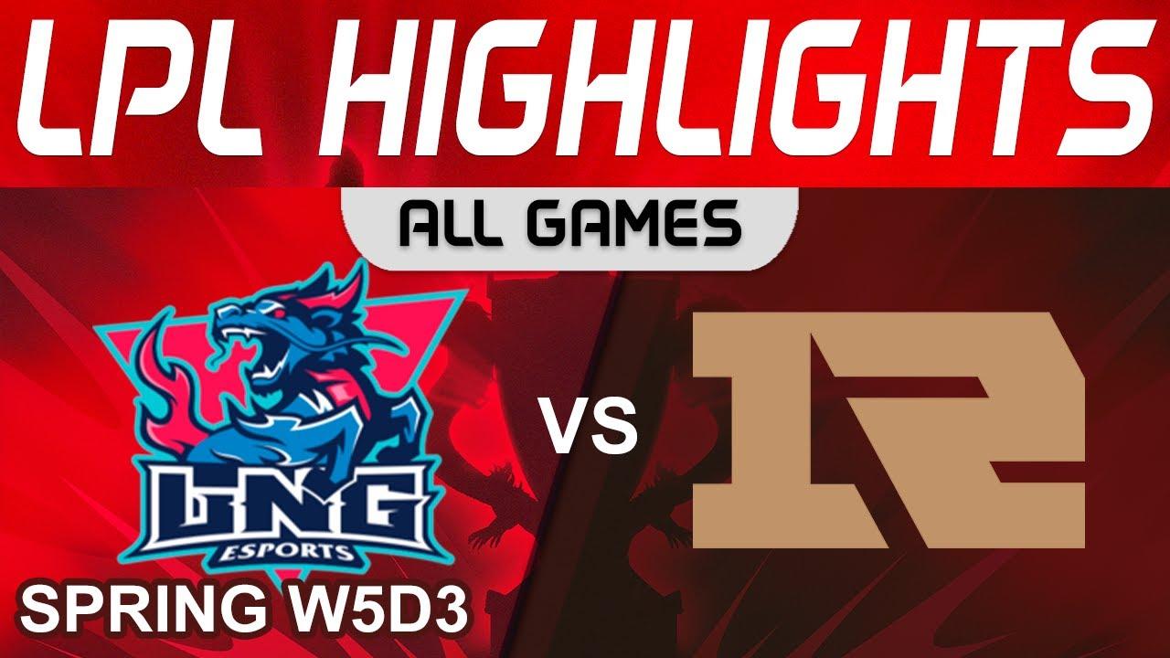 LNG vs RNG Highlights ALL GAMES LPL Spring Split 2024 LNG Esports vs Royal Never Give Up by Onivia thumbnail