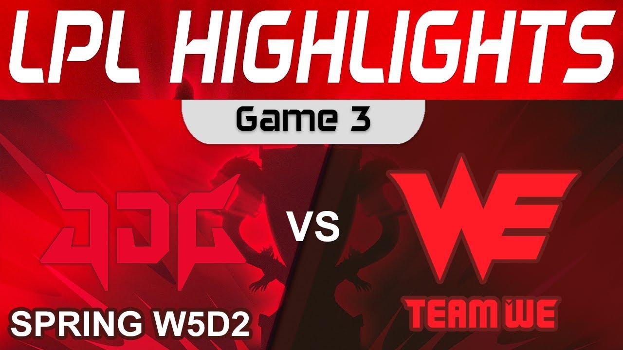 JDG vs WE Highlights Game 3 LPL Spring Split 2024 JD Gaming vs Team WE by Onivia thumbnail