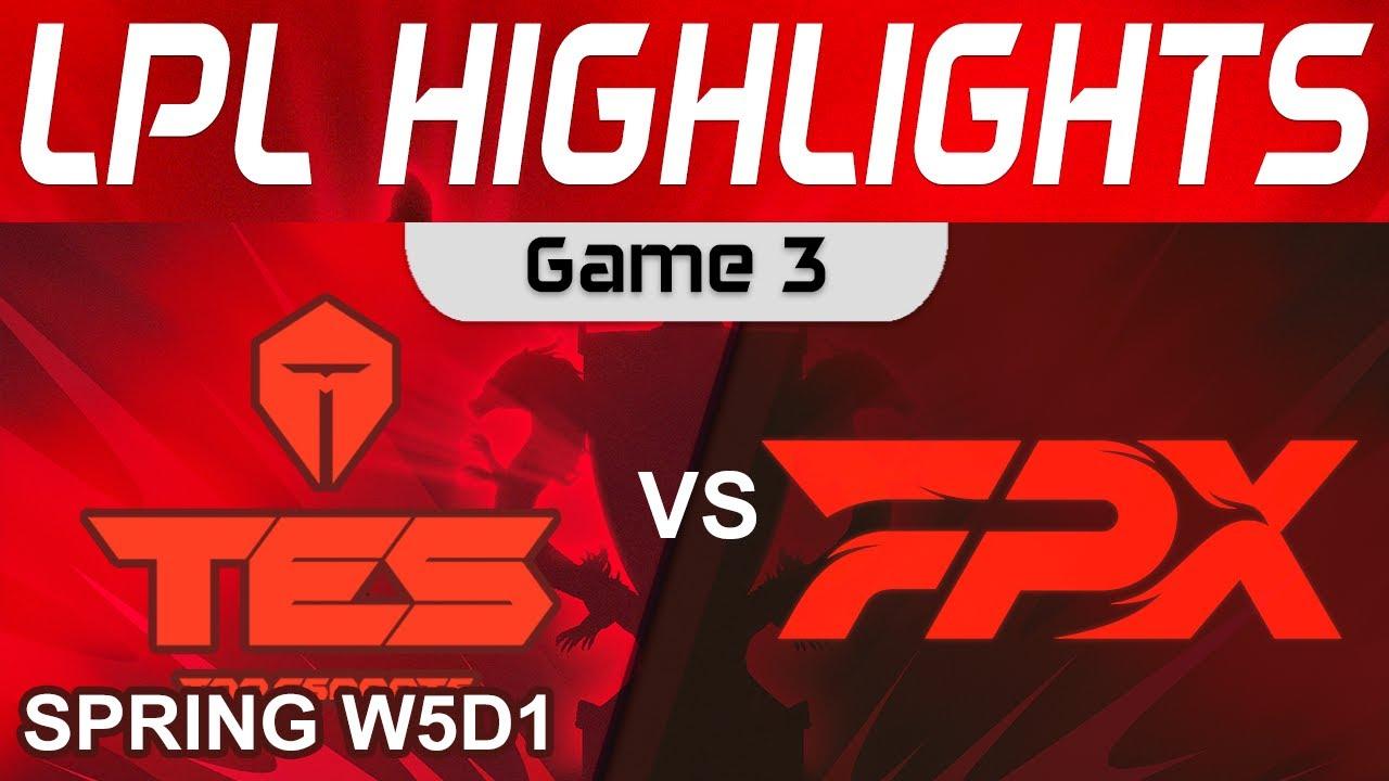 TES vs FPX Highlights Game 3 LPL Spring Split 2024 Top Esports vs FunPlus Phoenix by Onivia thumbnail