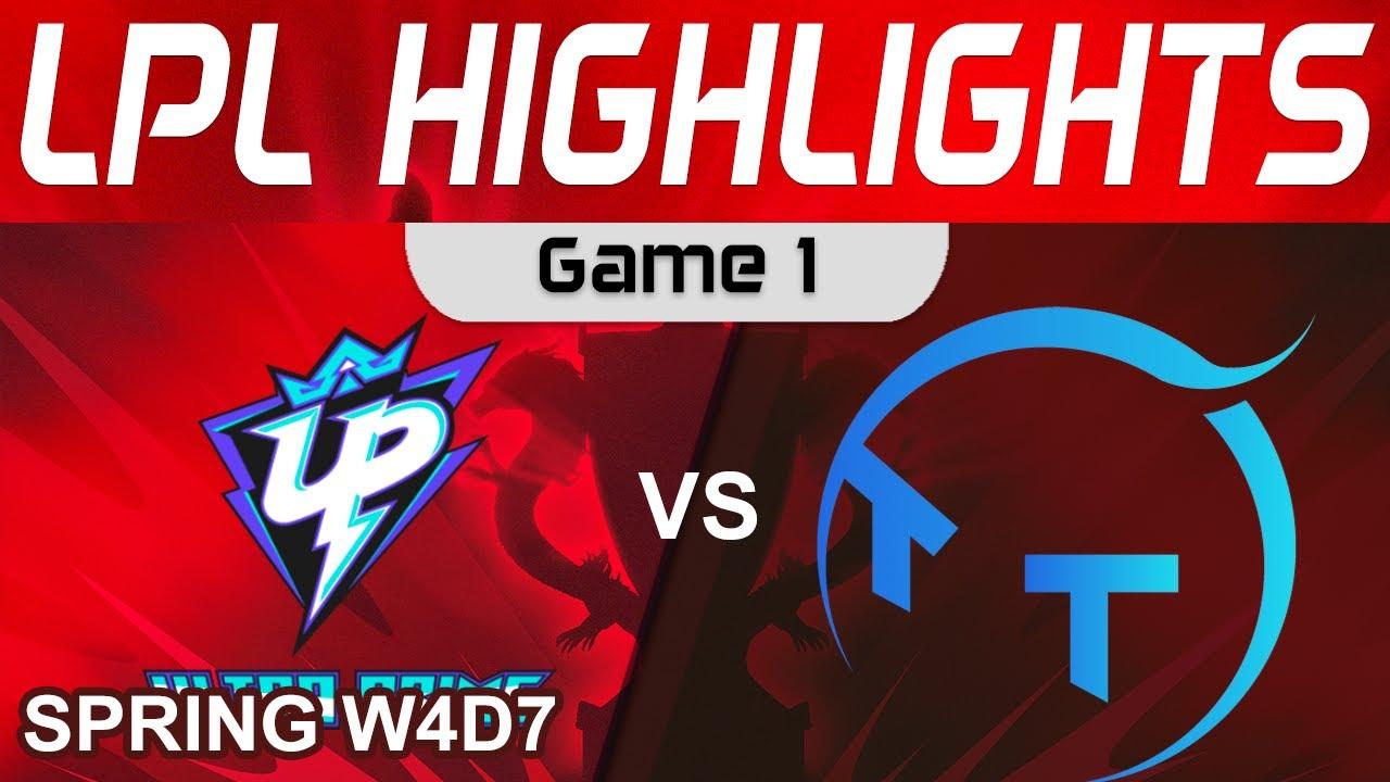 UP vs TT Highlights Game 1 LPL Spring Split 2024 Ultra Prime vs TT Gaming by Onivia thumbnail