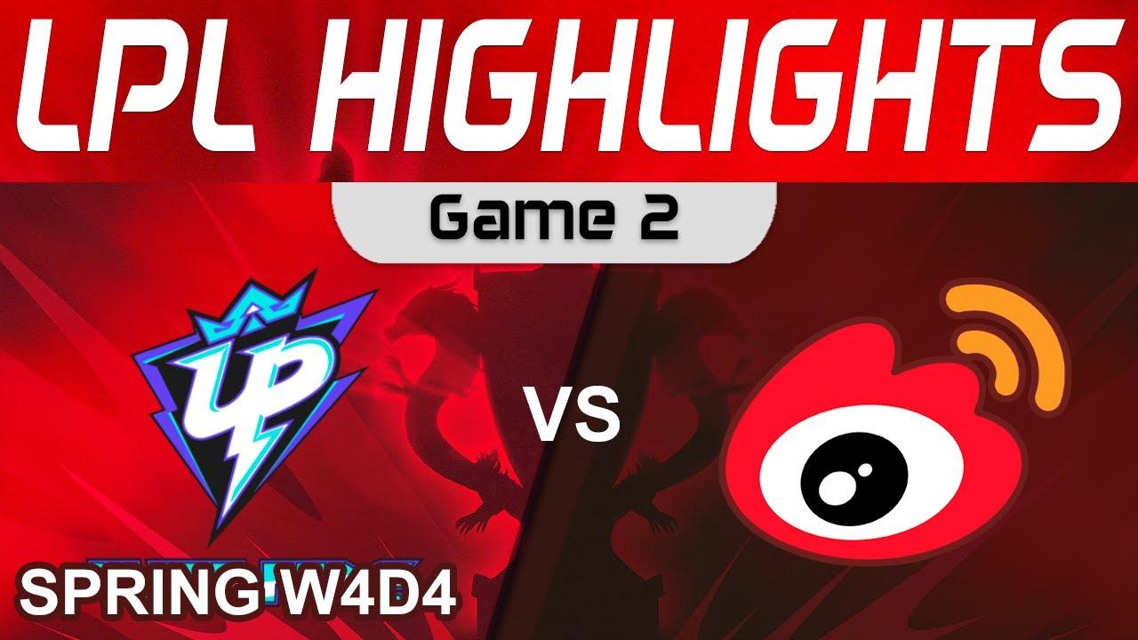 UP vs WBG Highlights Game 2 LPL Spring Split 2024 Ultra Prime vs Weibo Gaming by Onivia thumbnail