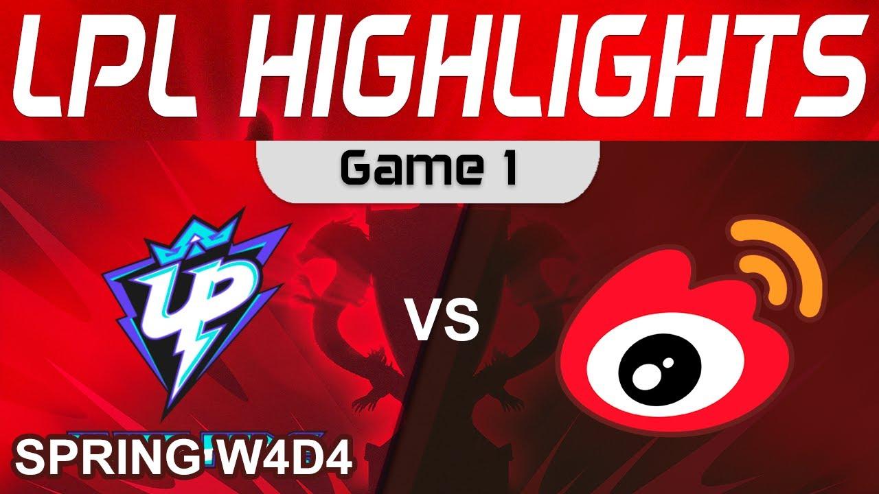 UP vs WBG Highlights Game 1 LPL Spring Split 2024 Ultra Prime vs Weibo Gaming by Onivia thumbnail