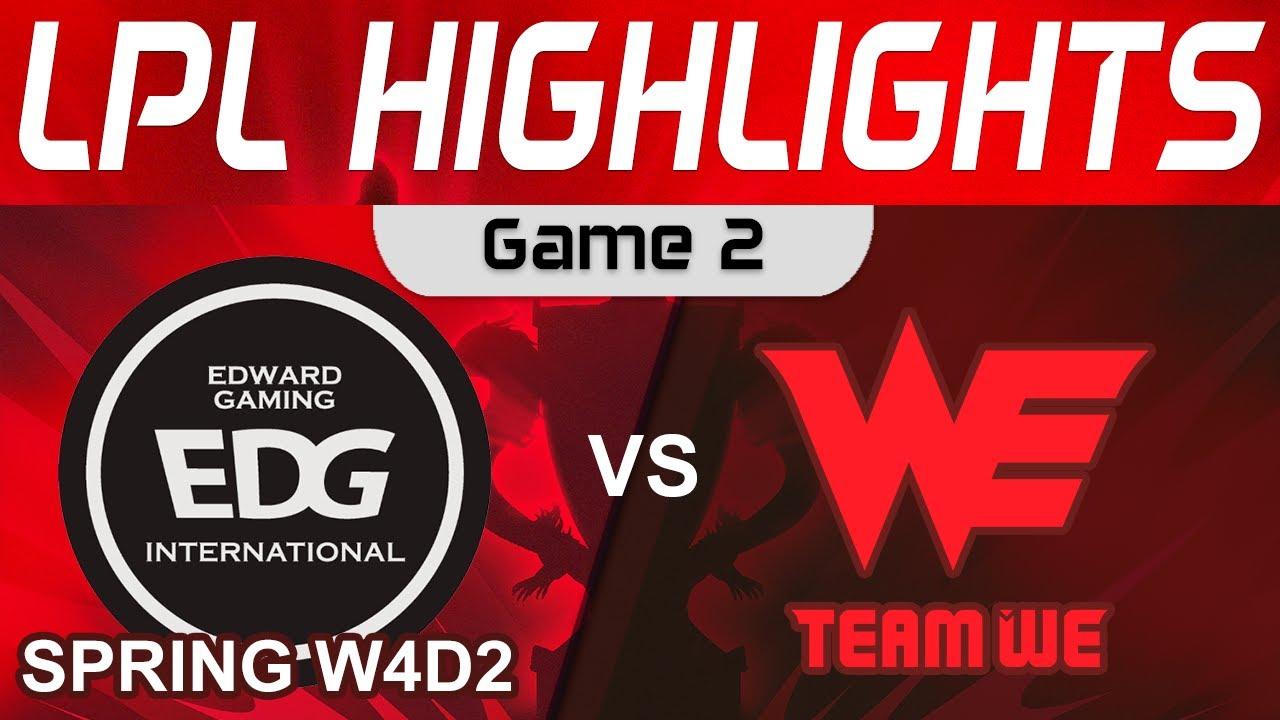 EDG vs WE Highlights Game 2 LPL Spring Split 2024 EDward Gaming vs Team WE by Onivia thumbnail