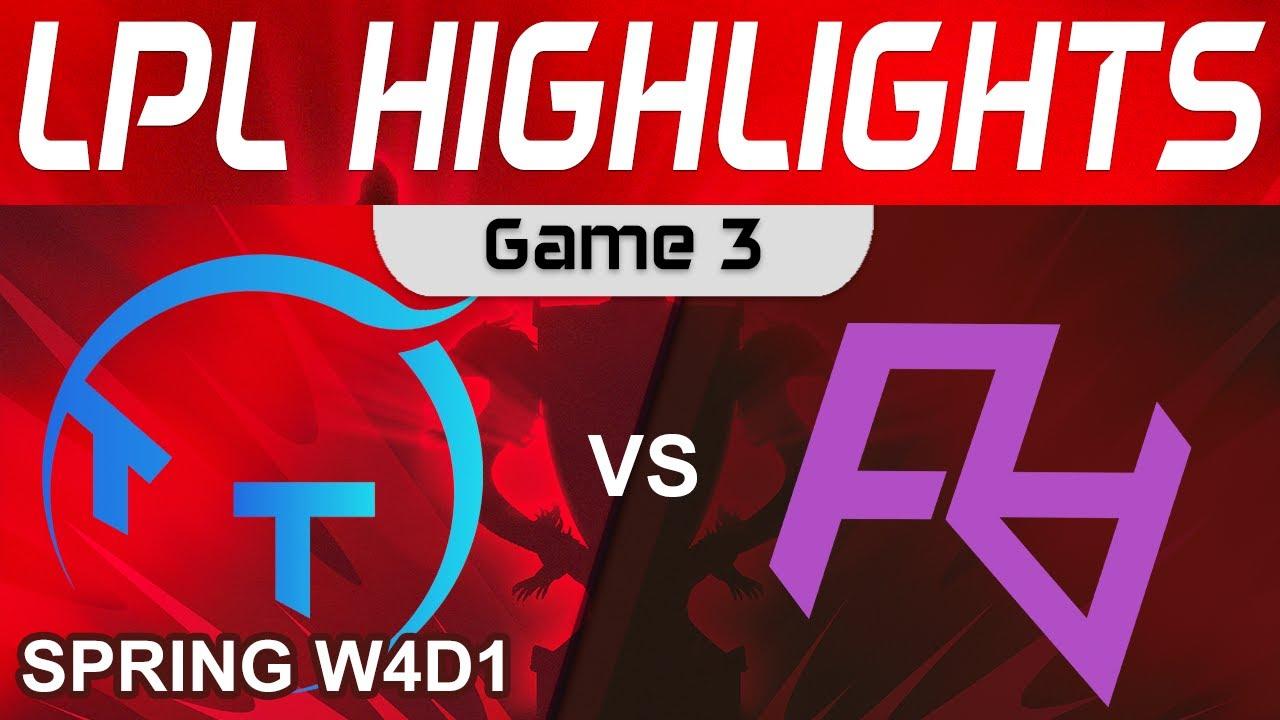 TT vs RA Highlights Game 3 LPL Spring Split 2024 TT Gaming vs Rare Atom by Onivia thumbnail