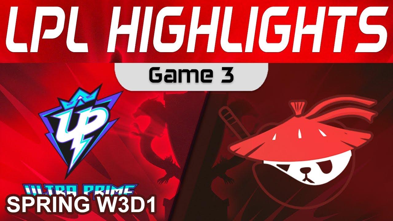 UP vs AL Highlights Game 3 LPL Spring Split 2024 Ultra Prime vs Anyone's Legend by Onivia thumbnail