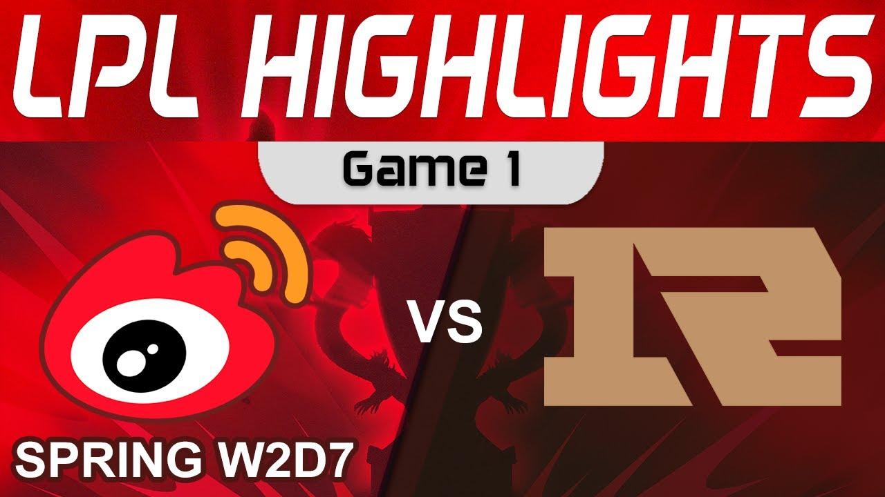 WBG vs RNG Highlights Game 1 LPL Spring Split 2024 Weibo Gaming vs Royal Never Give Up by Onivia thumbnail