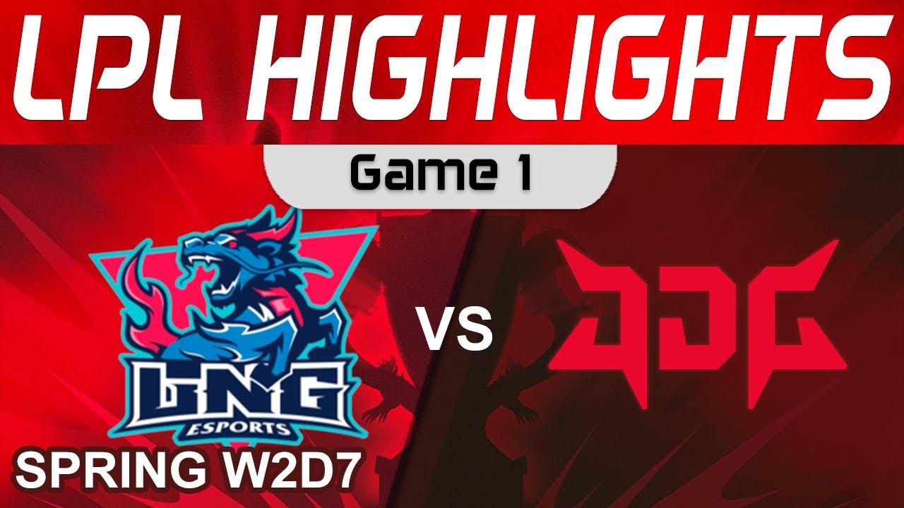 LNG vs JDG Highlights Game 1 LPL Spring Split 2024 LNG Esports vs JD Gaming by Onivia thumbnail