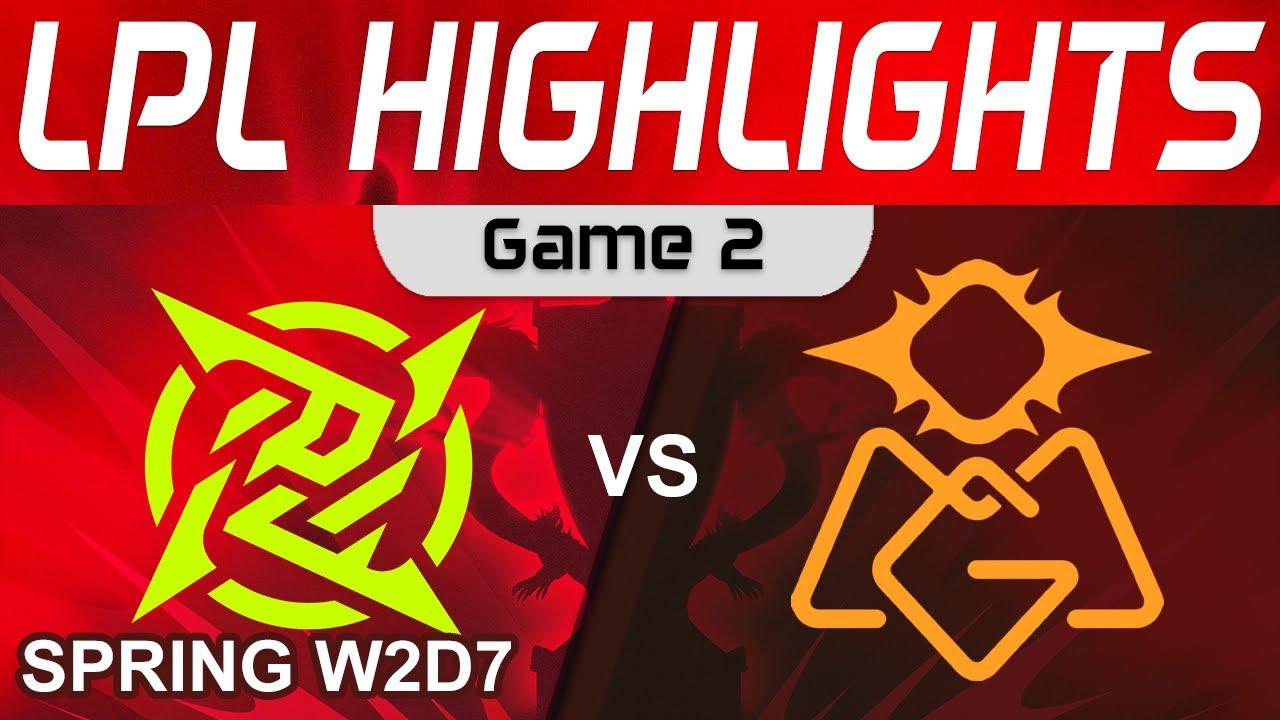 NIP vs OMG Highlights Game 2 LPL Spring Split 2024 Ninjas in Pyjamas vs Oh My God by Onivia thumbnail