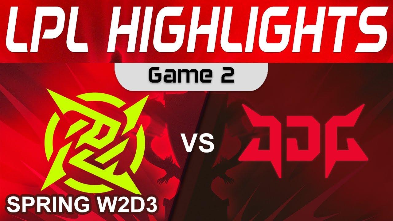 NIP vs JDG Highlights Game 2 LPL Spring Split 2024 Ninjas in Pyjamas vs JD Gaming by Onivia thumbnail