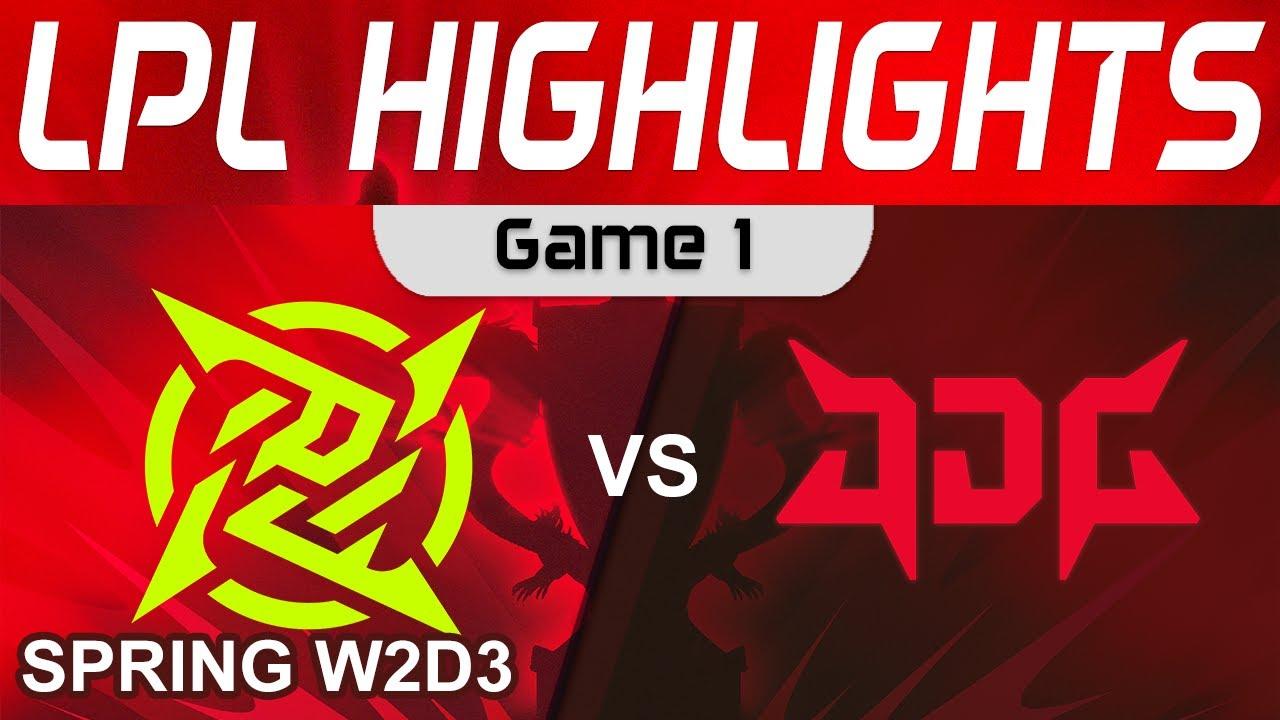 NIP vs JDG Highlights Game 1 LPL Spring Split 2024 Ninjas in Pyjamas vs JD Gaming by Onivia thumbnail