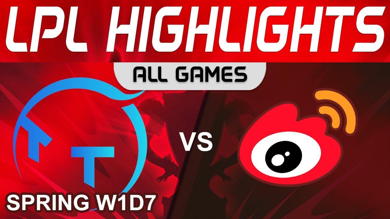 TT vs WBG Highlights ALL GAMES LPL Spring Split 2024 TT Gaming vs Weibo Gaming by Onivia thumbnail