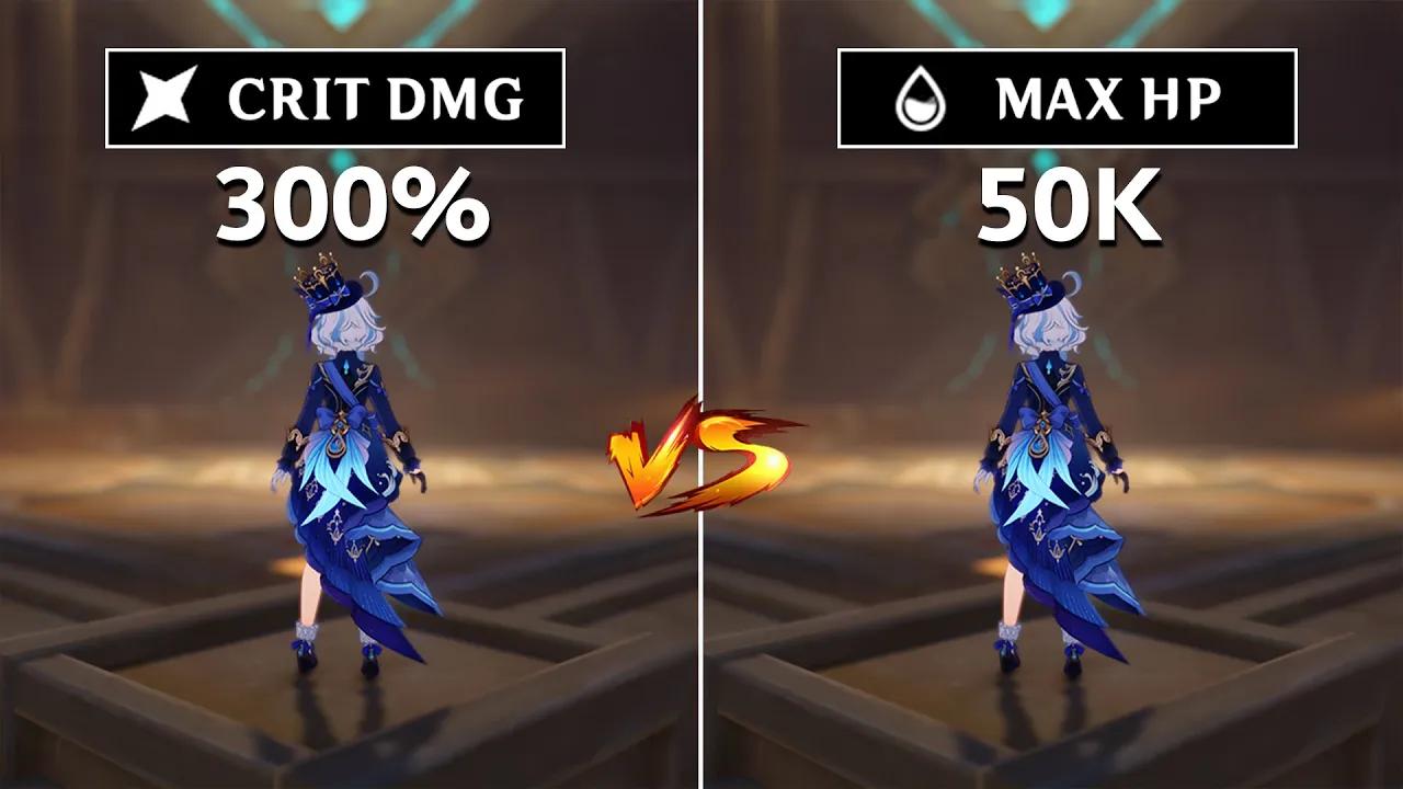 Furina Crit Build vs HP Build!! which is the best? Gameplay COMPARISON!! & Damage Showcases!!! thumbnail