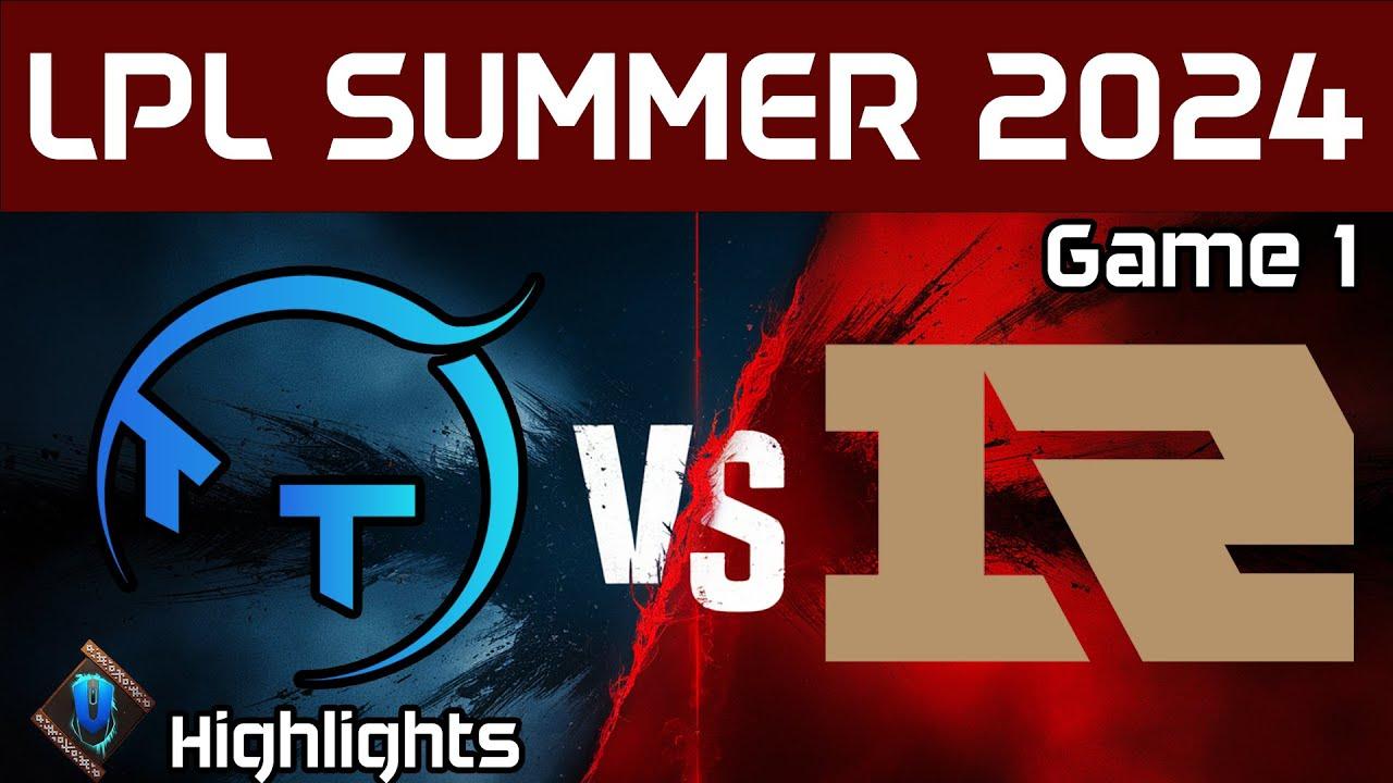 TT vs RNG Highlights Game 1 | LPL Summer 2024 | ThunderTalk Gaming vs Royal Never Give Up by Onivia thumbnail