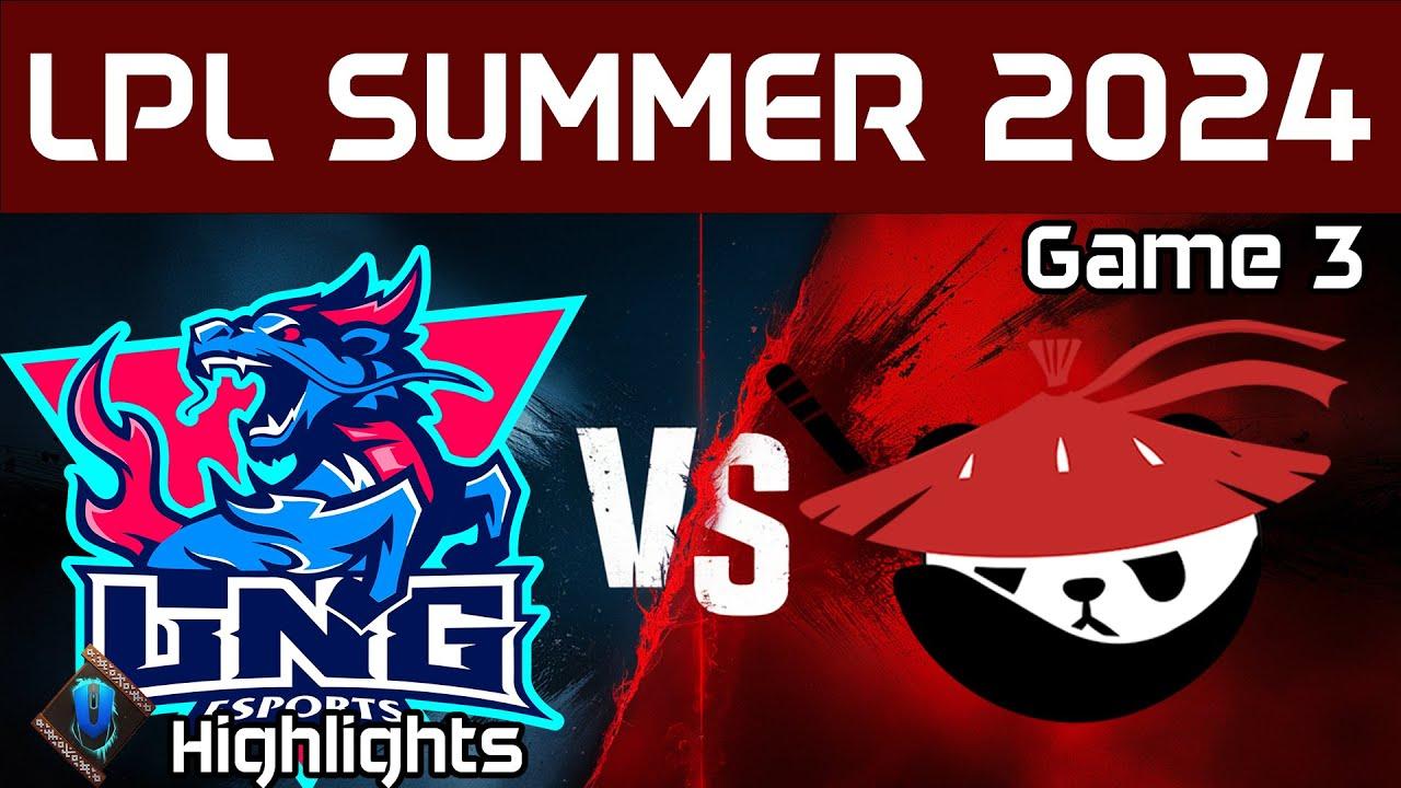 LNG vs AL Highlights Game 3 | LPL Summer 2024 | LNG Esports vs Anyone's Legend by Onivia thumbnail