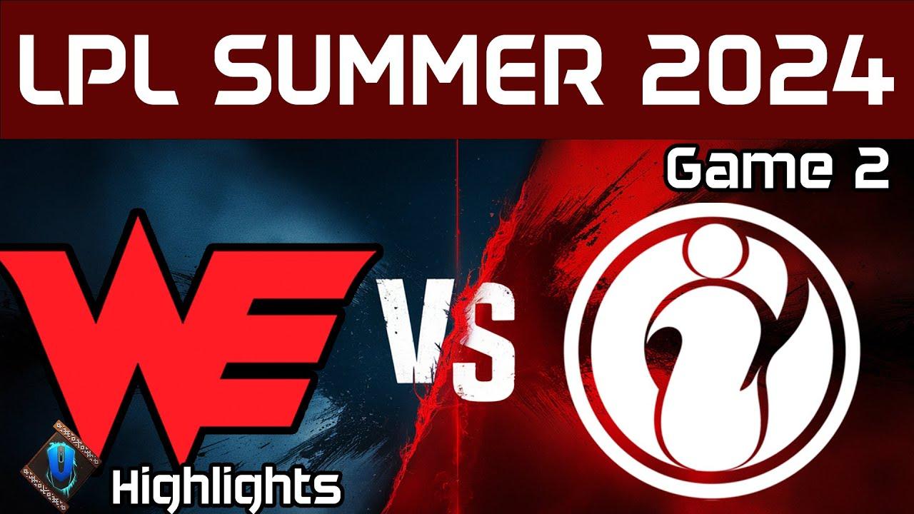 WE vs IG Highlights Game 2 | LPL Summer 2024 | Team WE vs Invictus Gaming by Onivia thumbnail