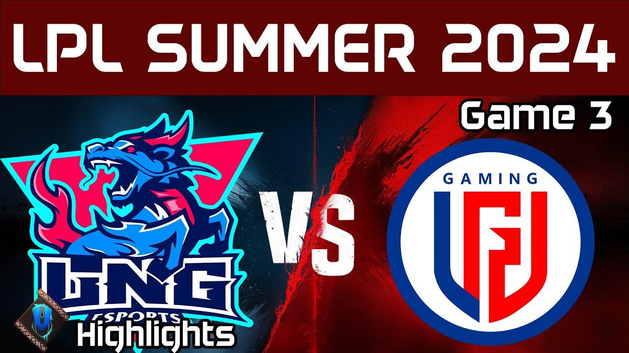 LNG vs LGD Highlights Game 3 LPL Summer 2024 LNG Esports vs LGD Gaming by Onivia thumbnail