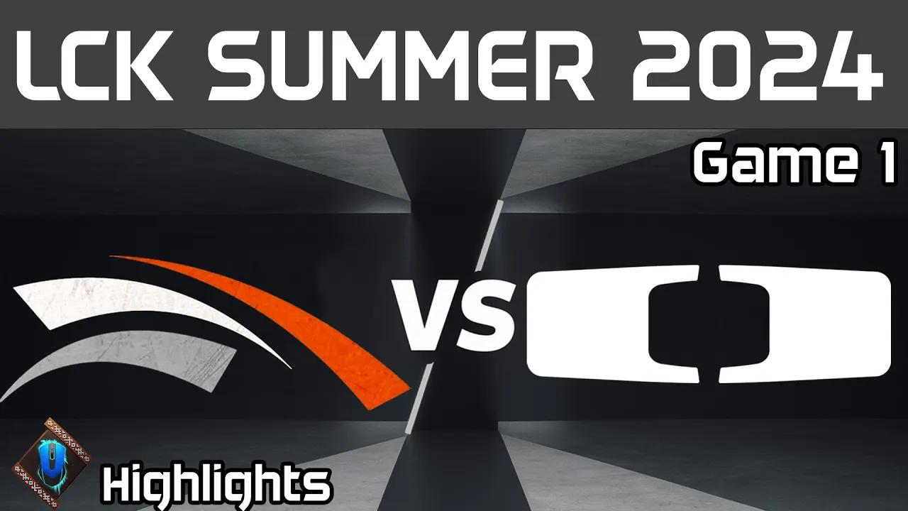 HLE vs DK Highlights Game 1 LCK Summer 2024 Hanwha Life vs Dplus KIA by Onivia thumbnail