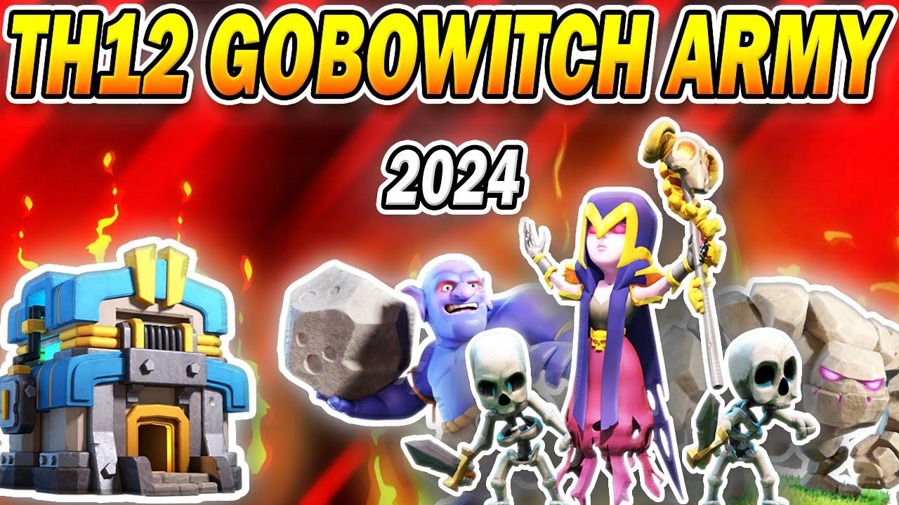 TH12 GoBoWitch Attack Strategy 2024 | Best Town Hall 12 Attack Strategies (Clash of Clans) thumbnail