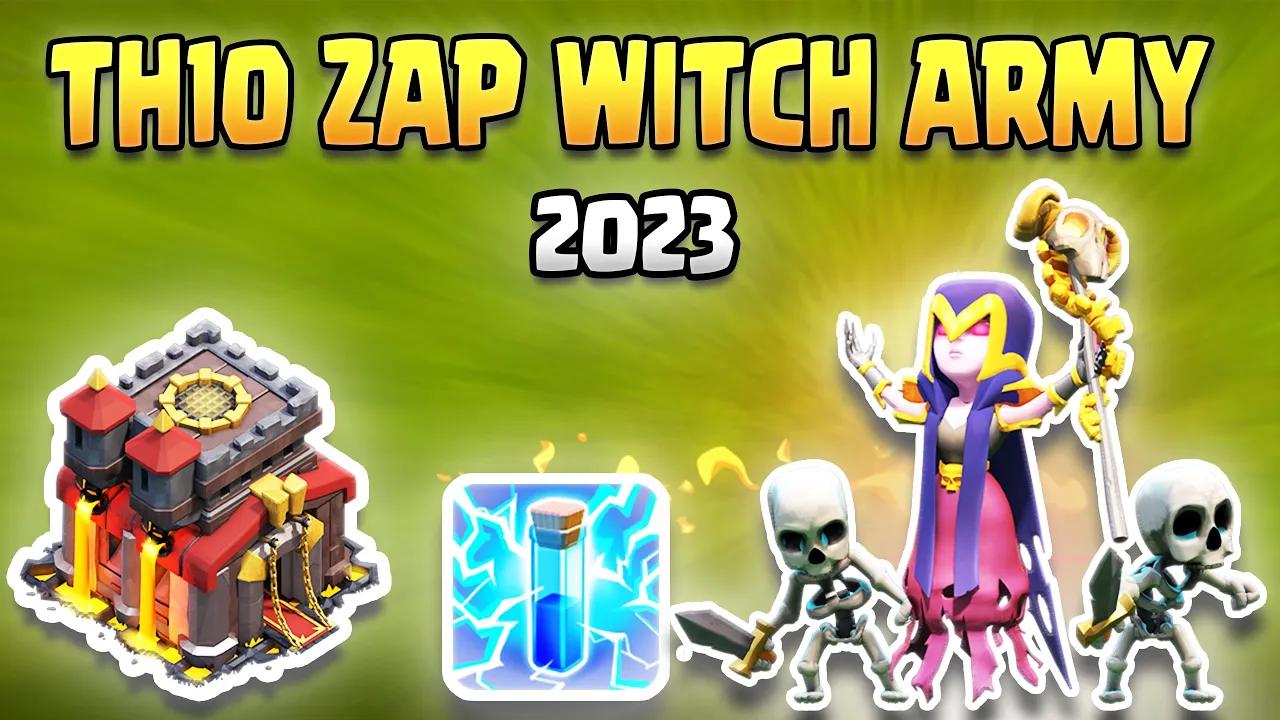 TH10 Zap Witch Attack Strategy 2023 | Easy & Powerful Town Hall 10 Strategy in Clash of Clans (COC) thumbnail