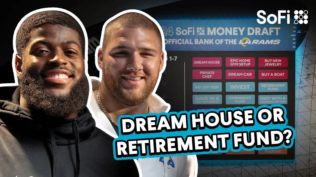 How Rams Rookies Spend Their First Paychecks | SoFi Money Draft 2024 thumbnail