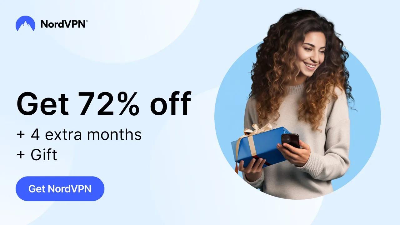 Exclusive NordVPN birthday deal 🎂 72% off + 4 months + a gift 🎁 thumbnail