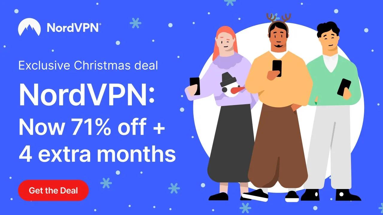 Save big this Christmas 🎄 Get NordVPN at 71% off + 4 months extra 🎁 thumbnail