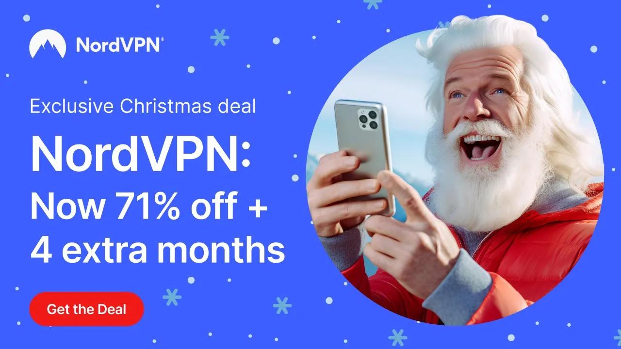 The Christmas gift is here! 🎁 Get NordVPN at 71% off + 4 months extra 🎄✨ thumbnail