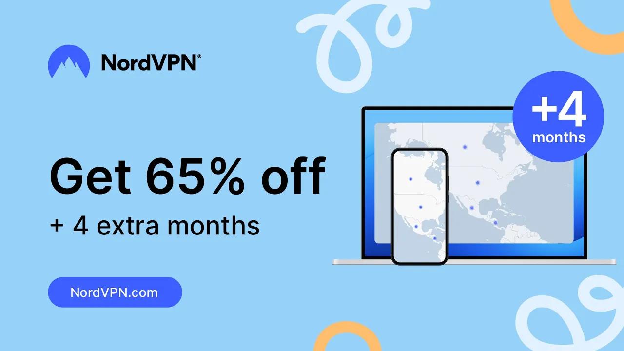 Get the NordVPN deal today: 65% off + 4 months free 🎉 thumbnail