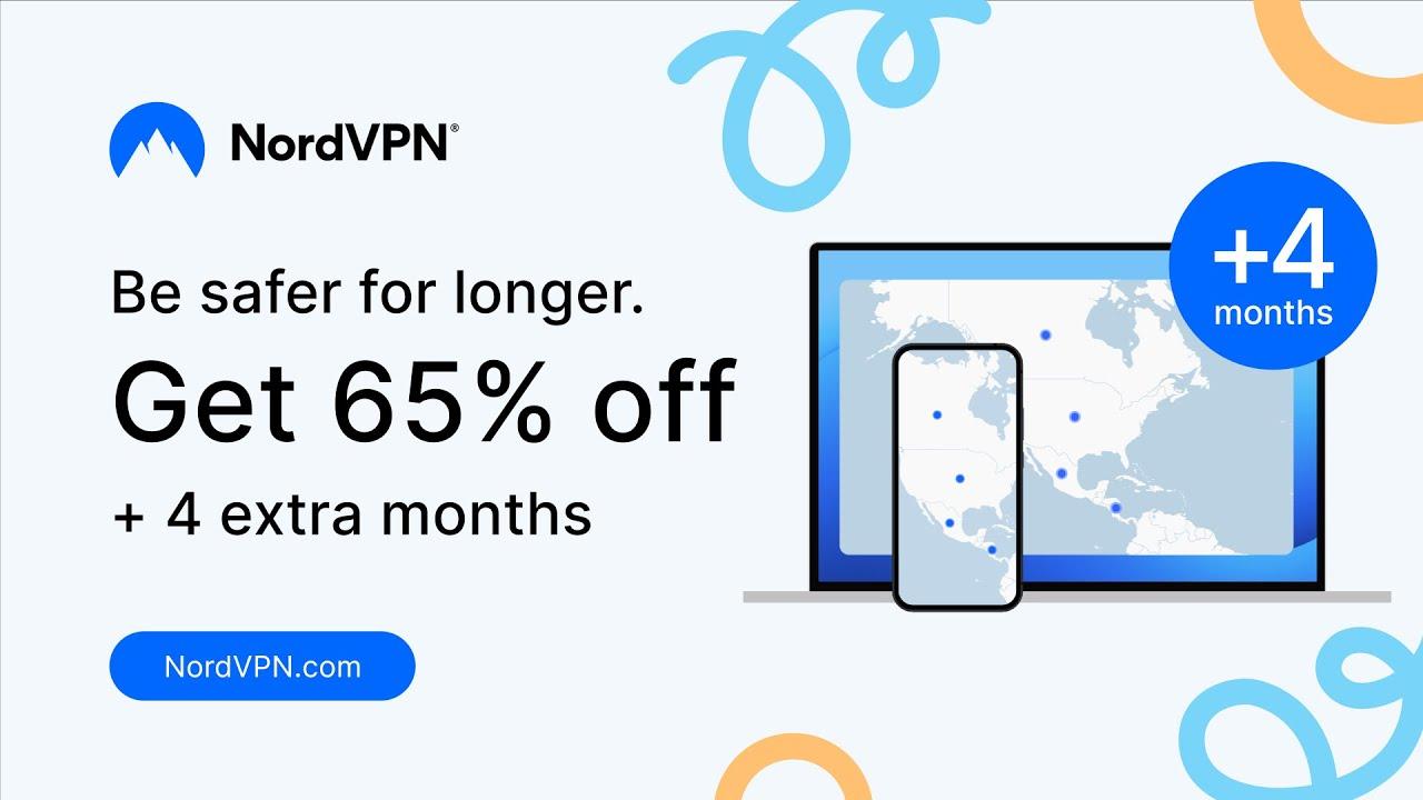 NordVPN promo: Get 65% off + 4 months free 🎉 thumbnail