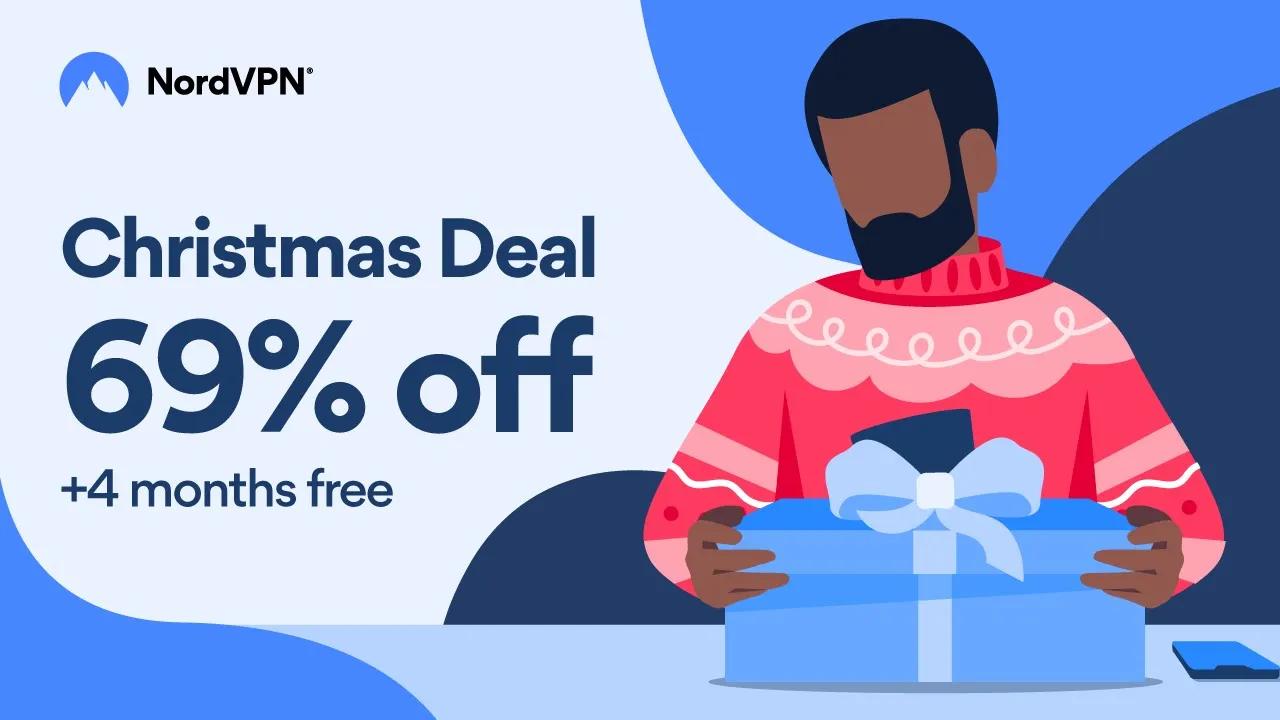 CHRISTMAS deal: 69% off + 4 months free 🎁🎄 | NordVPN thumbnail