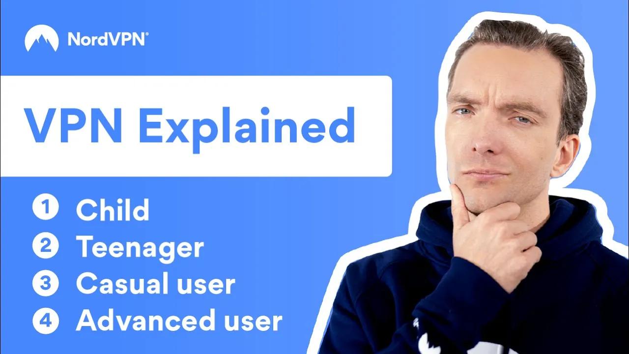 What is a VPN? Explained in 4 levels of difficulty | NordVPN thumbnail