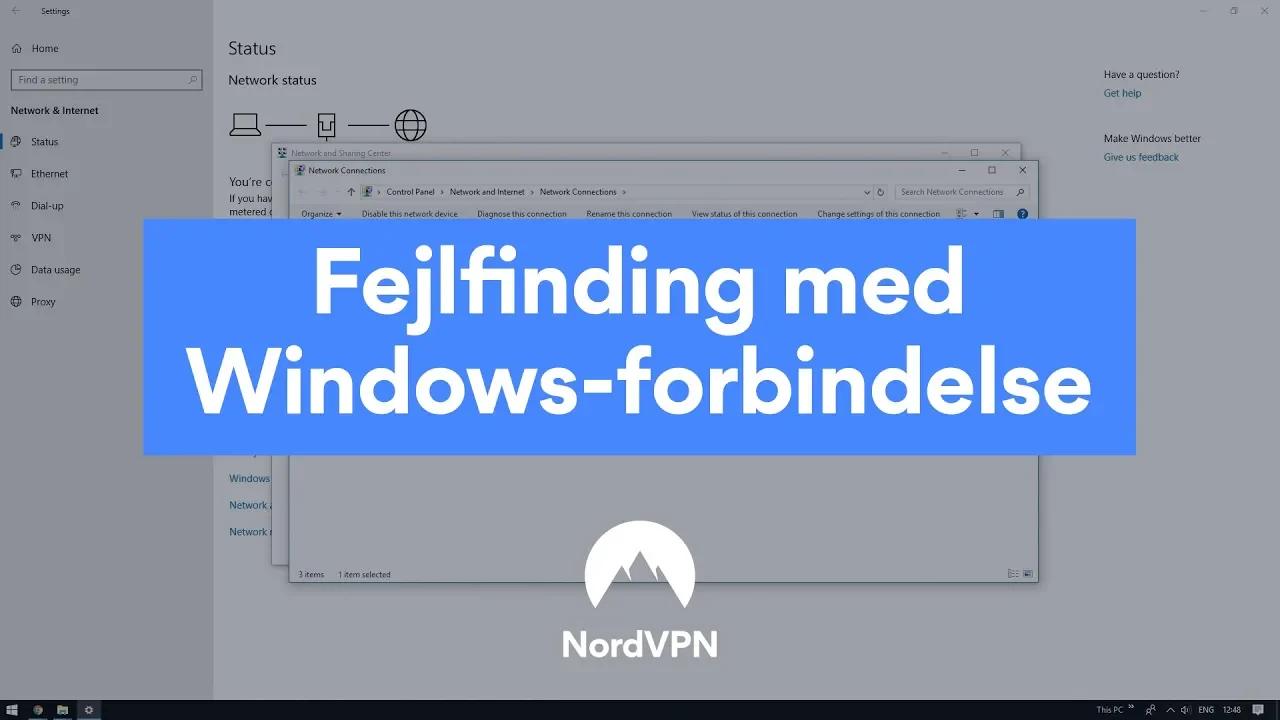 Fejlfinding med Windows-forbindelse thumbnail