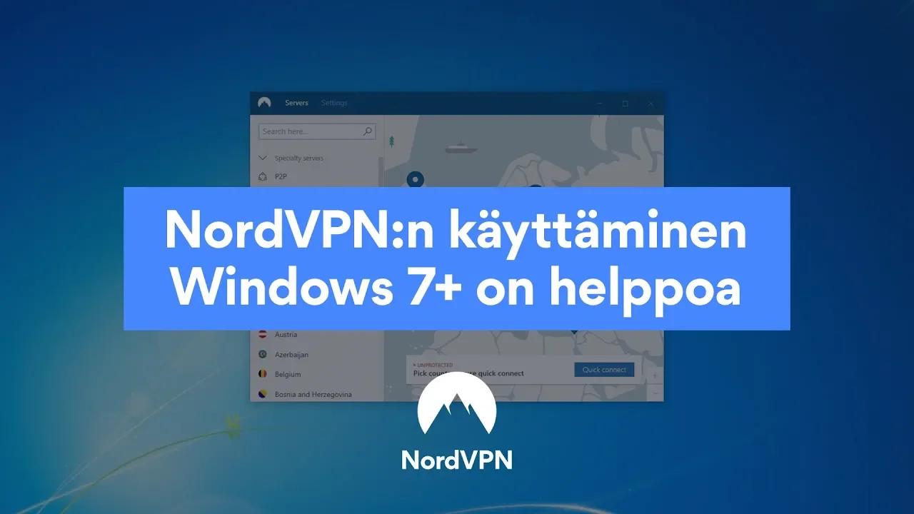 NordVPN: n käyttö on helppoa thumbnail