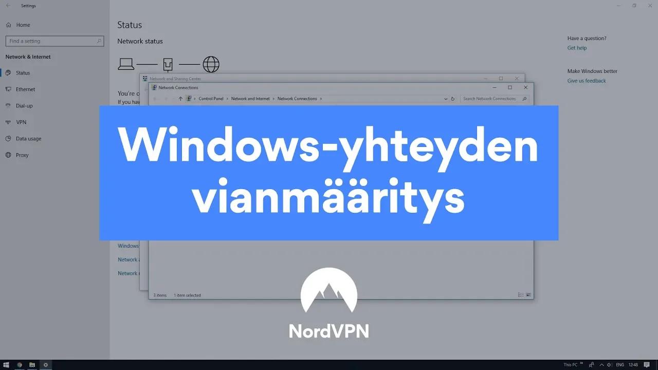 NordVPN | Windows-yhteyden vianmääritys thumbnail