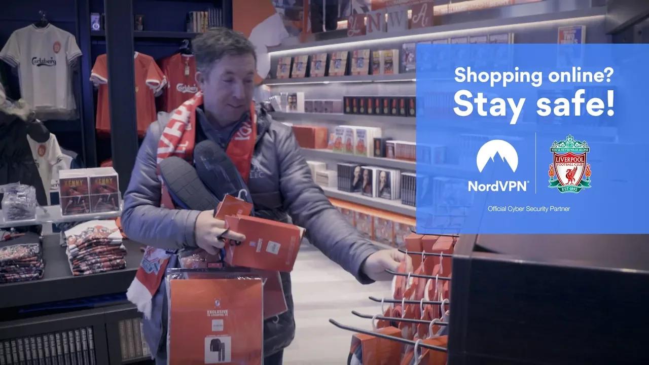 How to shop online safely by Robbie Fowler | NordVPN thumbnail