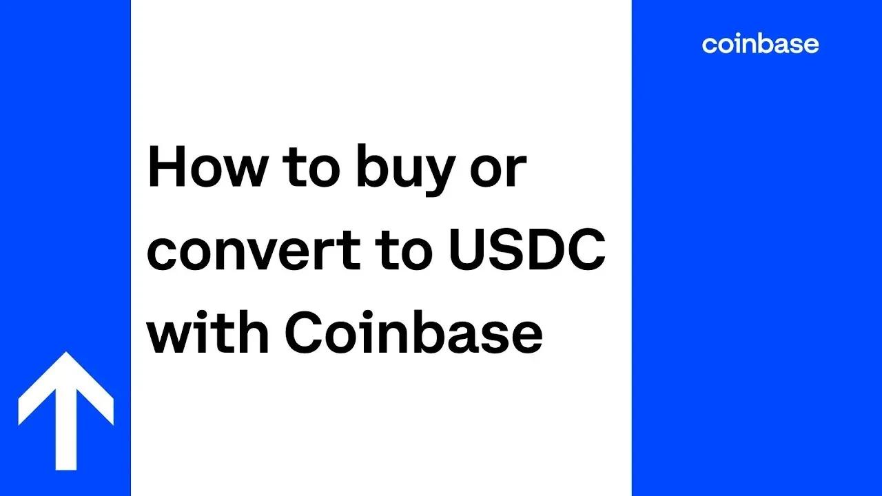 How to buy or convert to USDC with Coinbase thumbnail