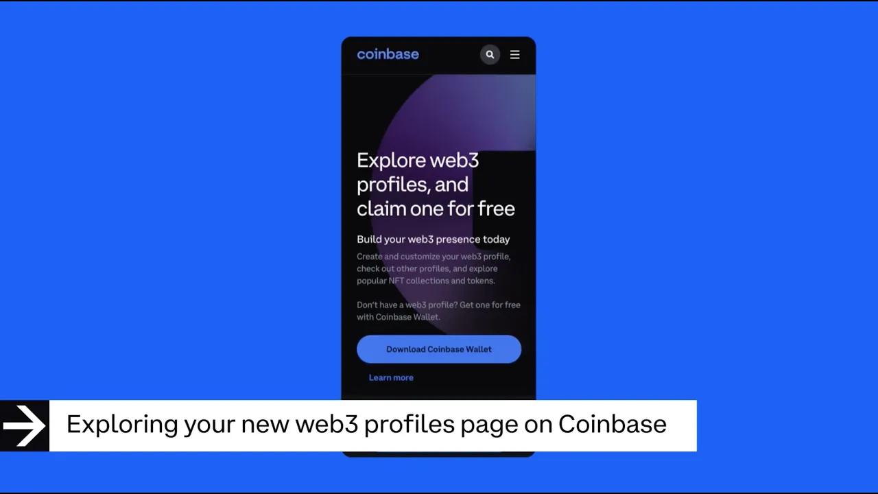 Coinbase Wallet: Introducing Web3 Profiles thumbnail