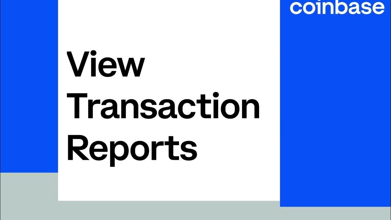 (Coinbase Commerce) How to generate and view transaction reports thumbnail